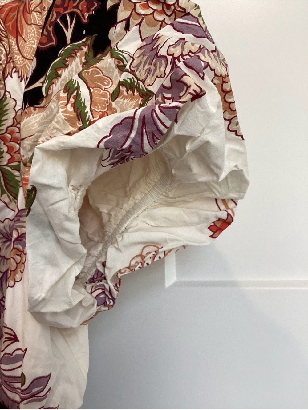 Anthropologie Katerina Button Front Floral Dress in Black and Cream - Picture 8 of 10